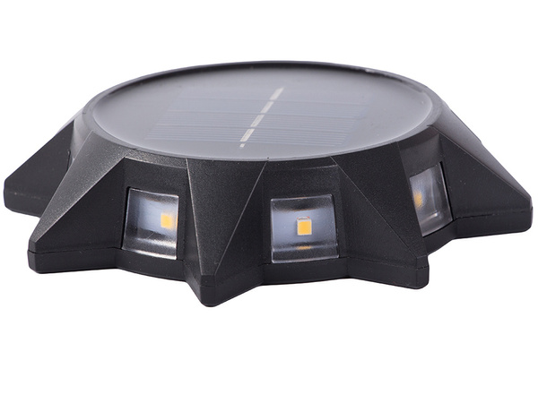 Lampe de jardin panneau solaire lampe de sol avec détecteur de crépuscule conduite en