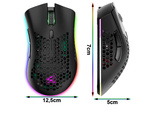 2,4 ghz bezdrôtová laptopová myš optický senzor iluminácia