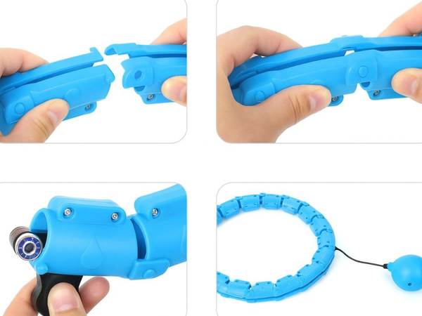 Hula hop s závažím na hubnutí pro cvičení nastupatelný masažní