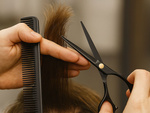 Tijeras profesionales de peluquería para cortar y recortar el cabello.