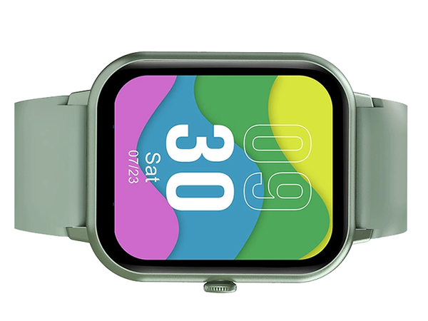 Smartwatch naiste meeste kummipaelaga spordikell Bluetooth kõned roheline