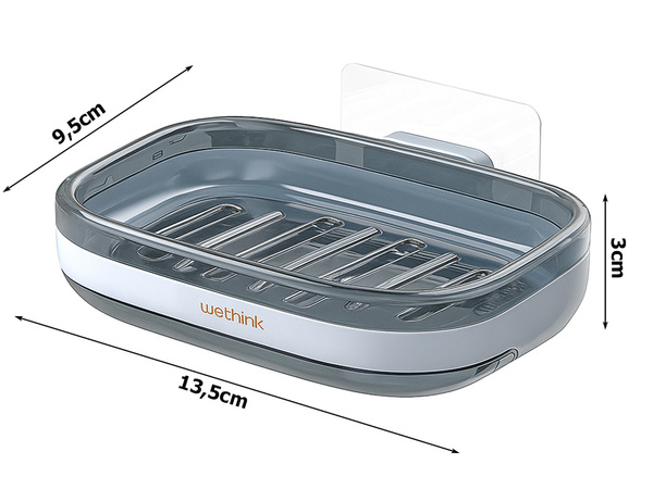 Jabonera contenedor de agua para bañera de pared de pie