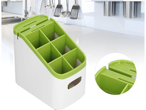 Organizador de cubiertos bandeja para cubiertos soporte afilador de cuchillos