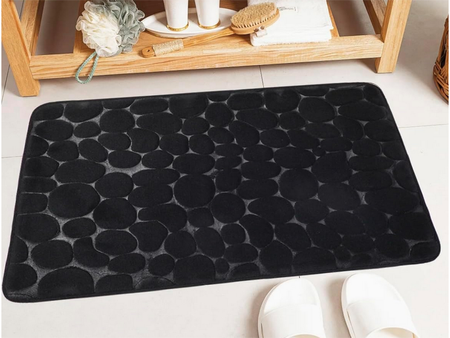 TAPIS DE SALLE DE BAIN 50X80 NOIR (50) GAB_B