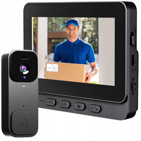 Vidéophone sans fil pour portail et porte avec vision nocturne
