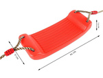 Children's garden swing flower seat with rope to tree
