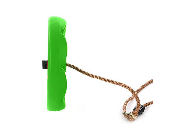 Dārza šūpoles bērniem puķes formas sēdeklis ar virvi pie koka