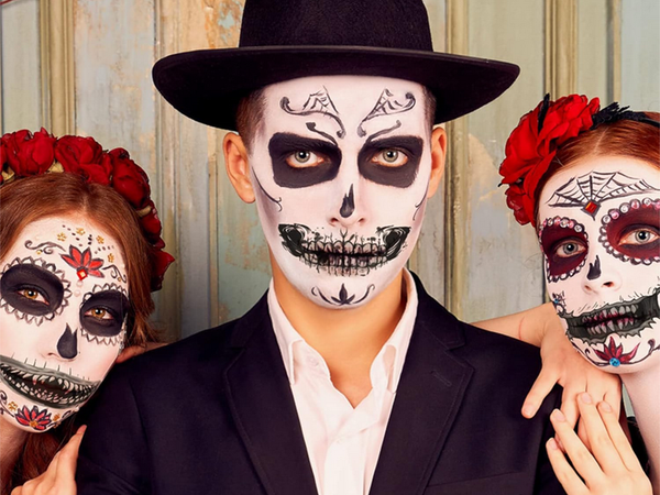Tetovaža halloween lažni zobje realistični pralni začasni preobleki