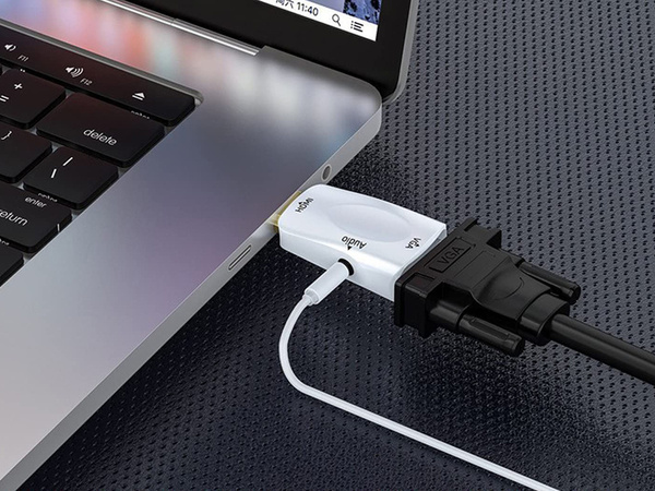 Pretvornik adapterja iz hdmi v vga d-sub audio mini jack