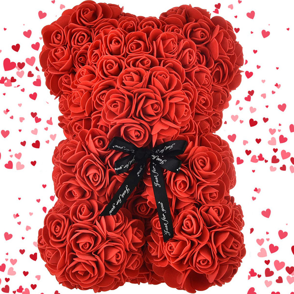 Ours en peluche pétale de rose cadeau grande boîte rose xl