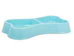 Bol din plastic pentru câine pisică dublu 0.25l