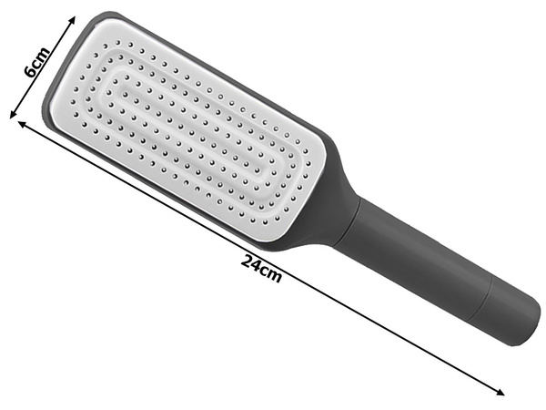 Self-cleaning hair brush for combing anti-static combing
