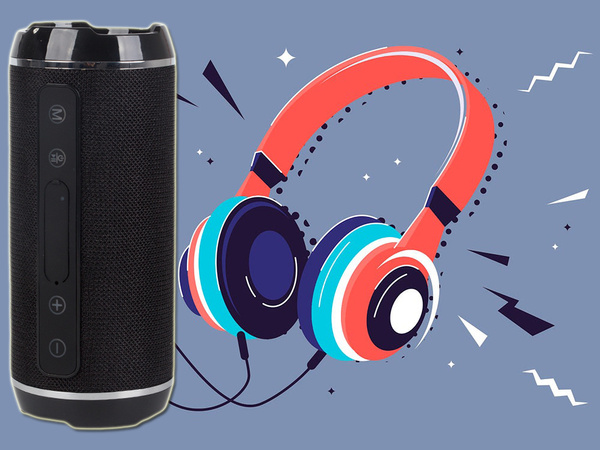 Bluetooth bezdrátový reproduktor boombox přenosné usb rádio fm aux