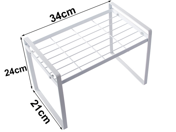 Estante metálico de un nivel para encimera de cocina organizador de cocina soporte de altillo