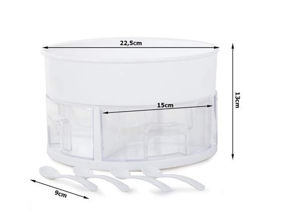 Organizador giratorio para cajón contenedor de cocina