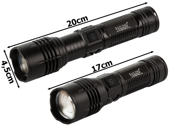Taktiskais lukturītis bailong strong rezultātā pm10-tg zoom