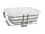 Loft panier métallique pour la cuisine pour fruits pain avec doublure