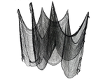 Artificial large black spider web halloween decoration 2 pieces