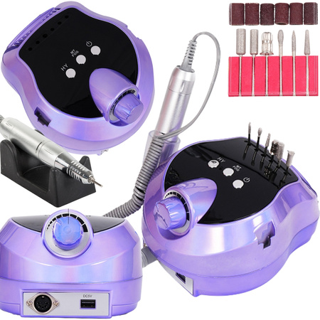 Pedicure manicure skills 80w professional powerful + municipes 6pcs