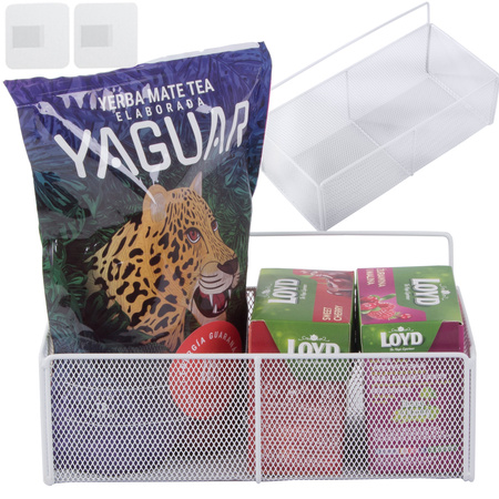 Hängekorb metall organizer hängeregal küche weiss