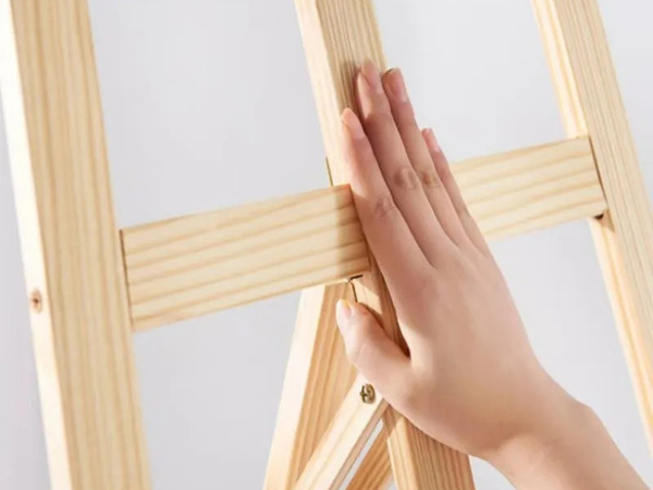 Didelis medinis lauko tapybos molbertas vaikams ir suaugusiesiems