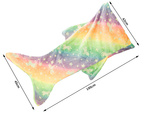 Mermaid tail blanket blanket sleeping bag warm luminous for girls soft horse
