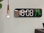 Elektronické hodiny digitálne led budík teplomer zrkadlo stojace usb batérie