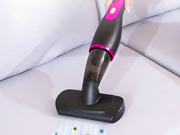 Kabelloser staubsauger ohne beutel, leistungsstark, leicht, 100 w, mit düsen-set