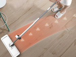 Plochý mop s ruční stěračkou 125 cm skládací široký mircofibre