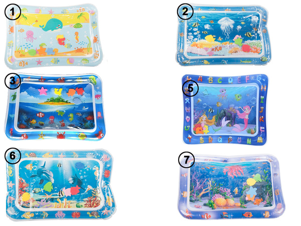 Colchoneta hinchable sensorial para que los niños jueguen en el agua