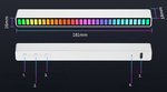 USB VODIL ZVOK ODZIV VEČBARVNI NEON RGB BATERIJE