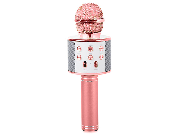 Bluetooth wireless microphone karaoke speaker voice modulator round