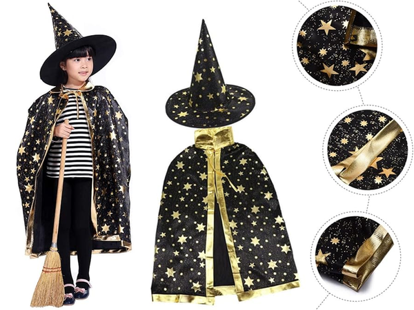 Maskeerija kostüüm halloween müts mütsiga