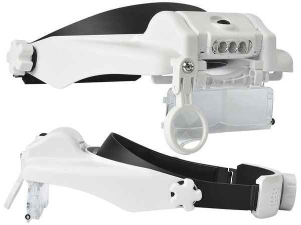 Átmenő fényszóró szemüveg 3 led lencse 13x