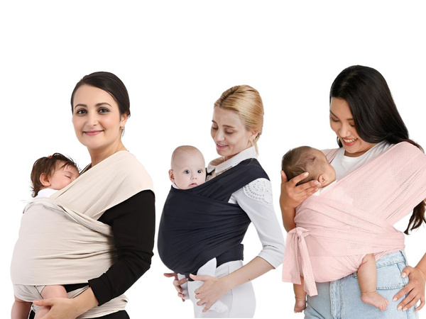 Baby sling baby carrier prodyšná tkanina vázaná na uzel