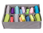 Underwear organiser socks drawer wardrobe 14 compartment bin