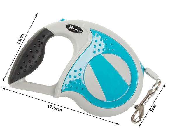 Automatické vodítko 5 m silné pro psa do 20 kg se zámkem silné dlouhé