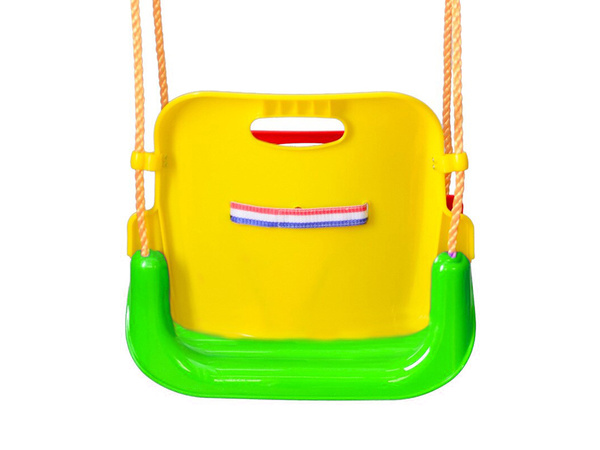 Dětská zahradní houpačka květinové sedátko s lanem ke stromu