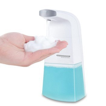 Liquid foam automatic soap dispenser