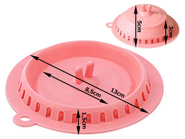 Silicone strainer strainer for shower drain sink