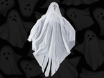 Halloween decoration hanging decoration ghost white scream skeleton ghost 65cm
