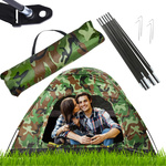 Tienda de campaña moro para 2 personas con mosquitera y bolsa