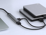 Rozbočovač usb 3.0 5gb/s hub adaptérová stanice 4x porty usb 3.0