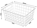 Panier métallique loft organisateur métallique loft pour cuisine pour fruits blanc grand