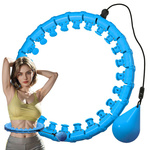 Weighted hula hoop for weight loss exercises adjustable massaging hoop