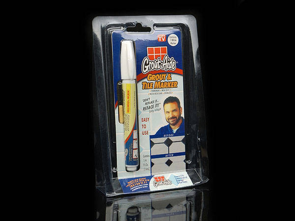 Grout-aide grout cleaning marker