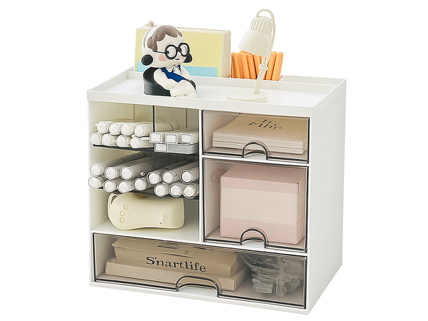 Armoire à outils organiseur de bureau étagères pour cosmétiques petits objets tiroirs