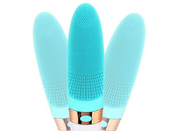 Silicone back massager brush
