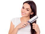 Self-cleaning hair brush for combing anti-static combing