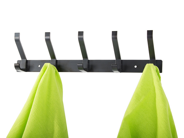 Nástěnný věšák na oděvy do koupelny 5 háčků